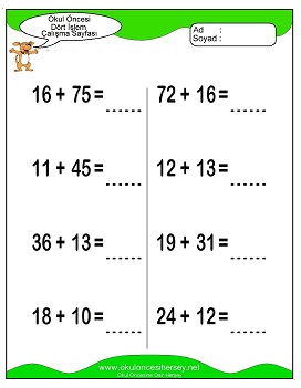 İşlemler yaprak test